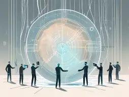 A credit card shielded by a transparent force field