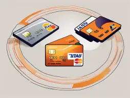 Various credit cards from itaú bank arranged in a semi-circle