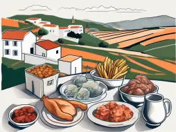 A variety of items representing living costs in portugal